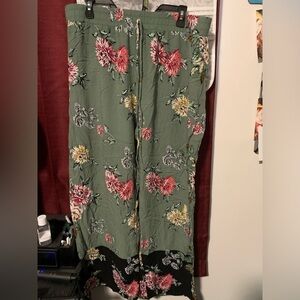 Flower flowy pants